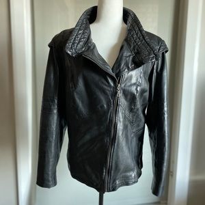 Danier leather moto jacket - XL - new